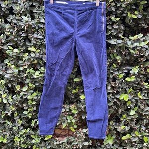 Gap 1969 Navy Blue 🫐 Velour Side Zip Legging